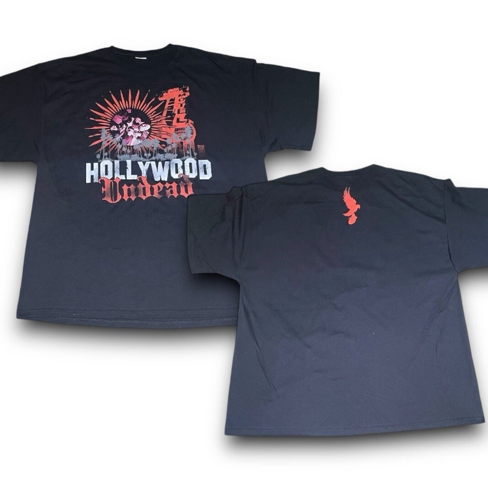 Hollywood Undead  T-Shirt Black Size XL  Or L New No Tags